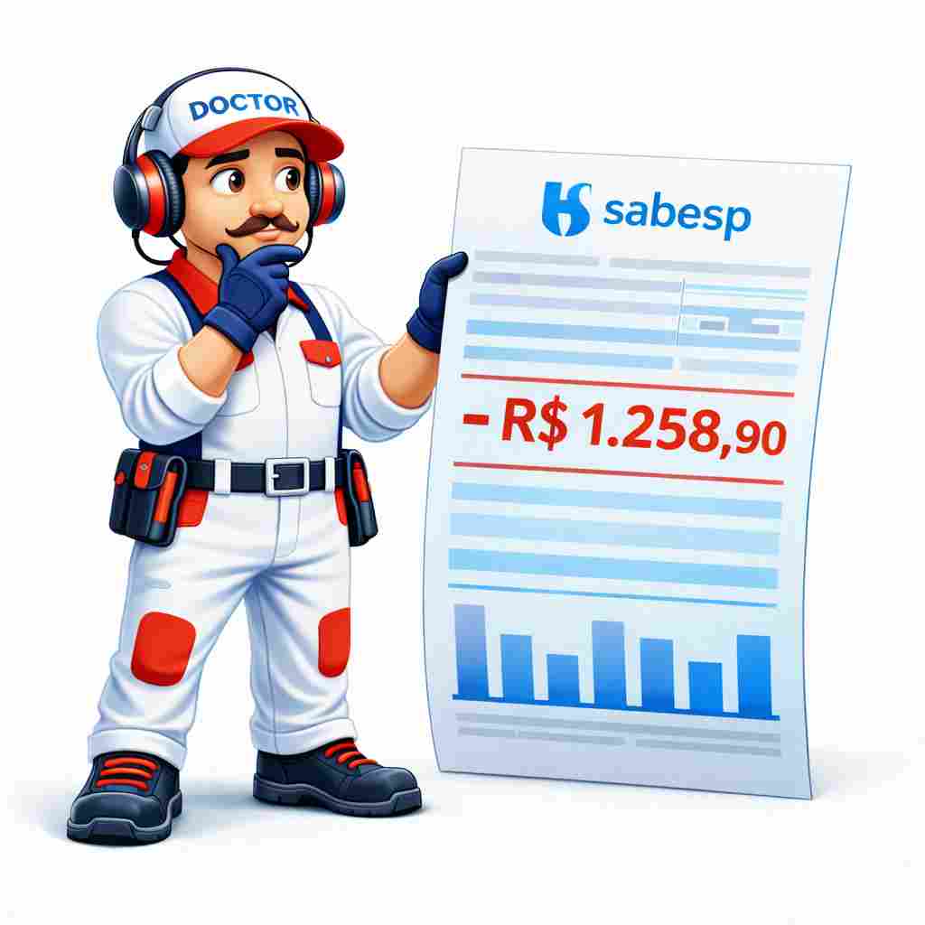 Conta Alta, Causas, Vazamentos, Sabesp